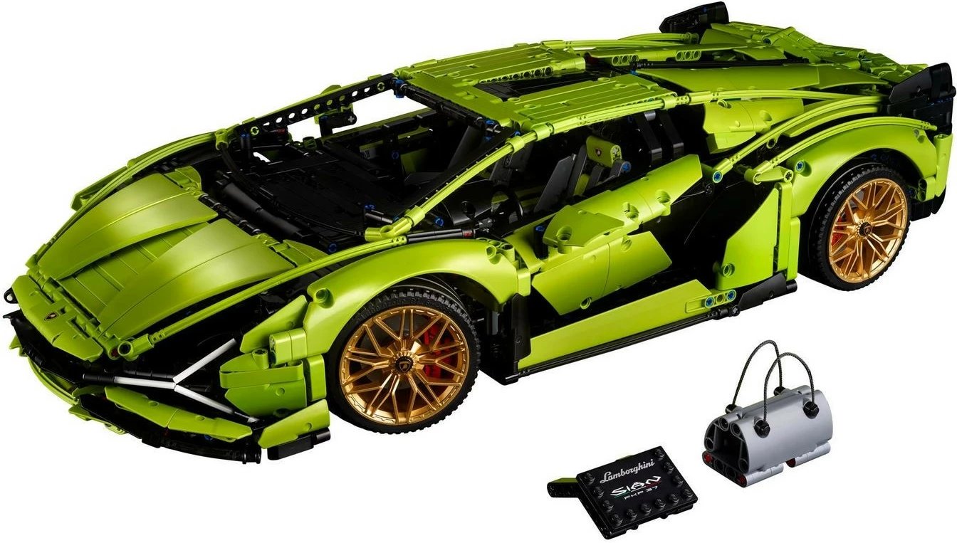 Set ndërtimi LEGO Technic Lamborghini Sian FKP 37, 42115, 3696 pjesë, Jeshile
