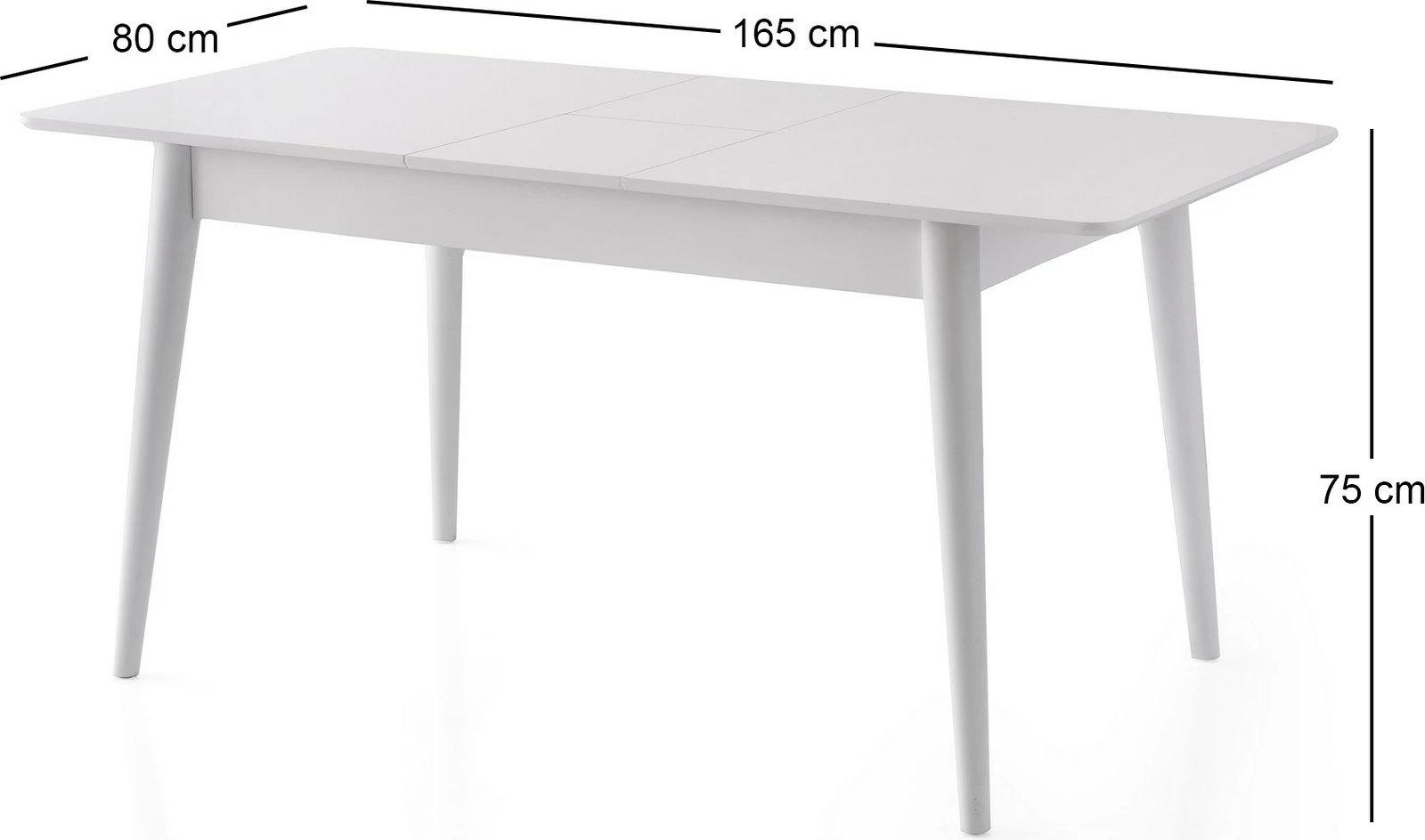 Tavolinë ngrënieje e zgjatshme Skye Decor, ngjyrë lotus, 1124