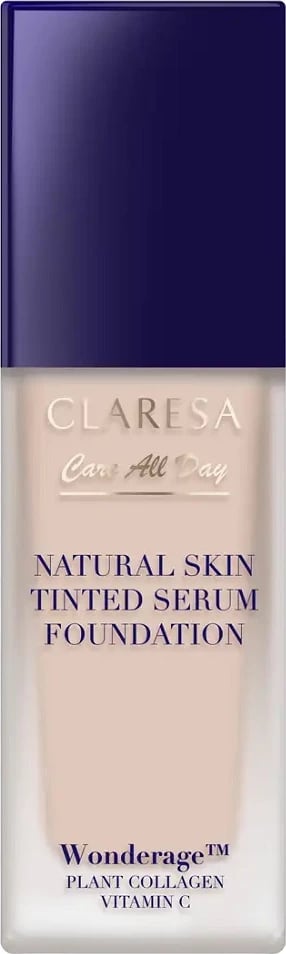 Fondatinë serum Claresa Natural Skin Tinted Serum Foundation për femra 0N Fair Neutral 32ml