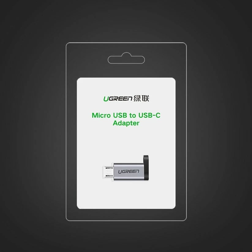 Adapter Ugreen USB Type C në micro USB 50590, Gri