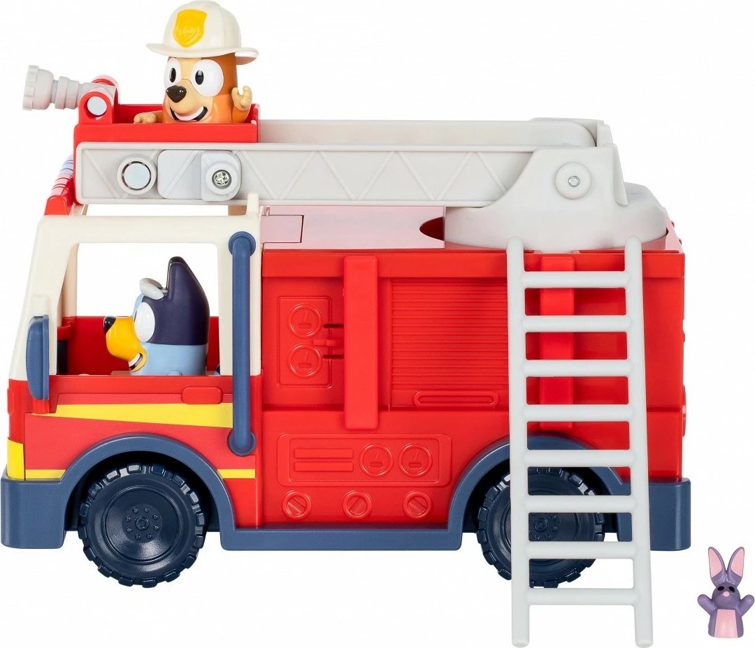 Set figurina Bluey me kamion zjarri, Tm Toys, BLU17610, plastikë, për fëmijë, shumëngjyrësh