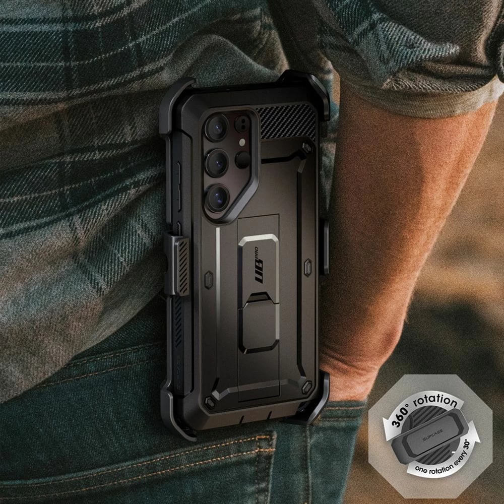 Mbështjellës Supcase Unicorn Beetle Pro për Samsung Galaxy S25 Ultra, i zi