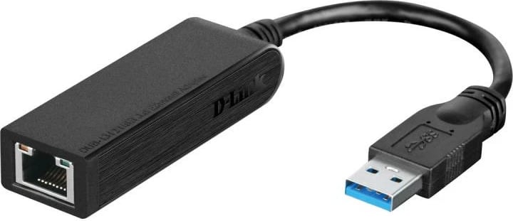 Adapter rrjeti USB në Gigabit Ethernet, D-Link DUB-1312, USB 3.0, i zi