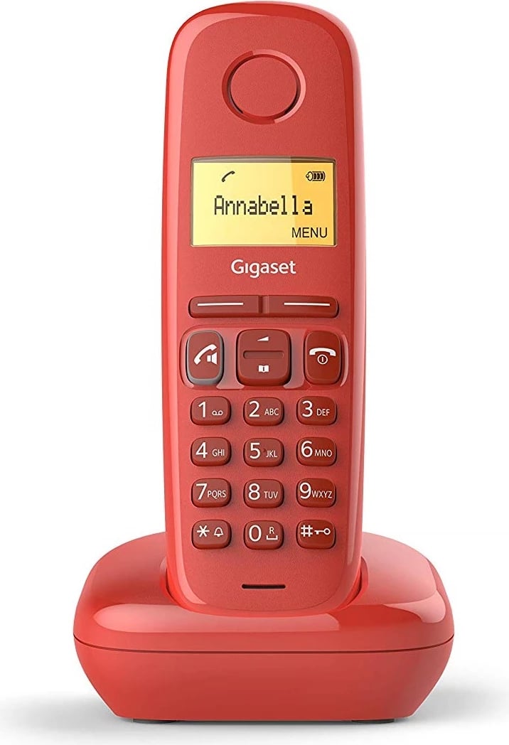 Telefon Gigaset A270, wireless, i kuq 