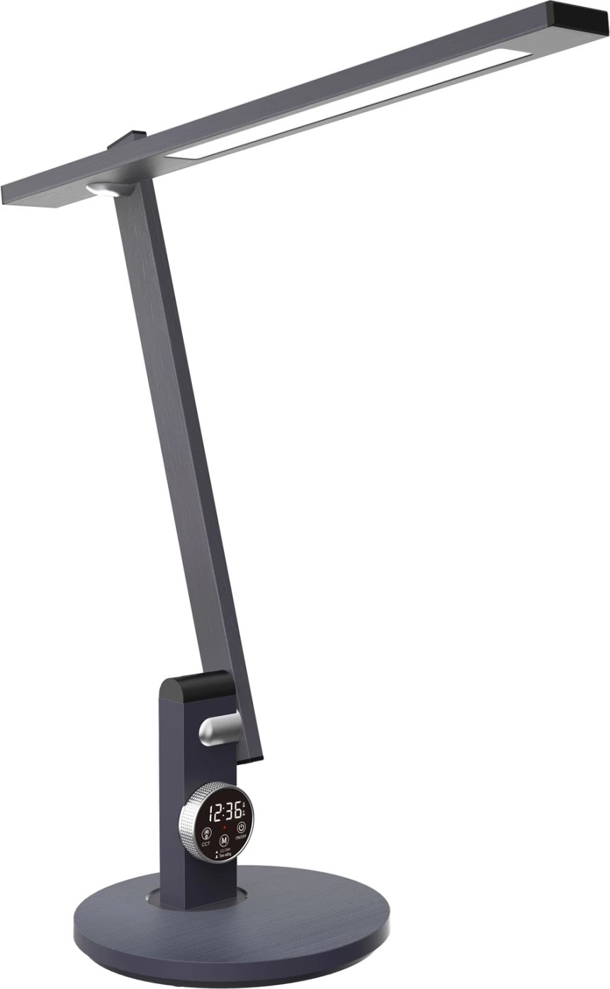Llambë profesionale për tavolinë LED, ngjyrë gri metalike, BLAIN PRO FH4445.07, Φ19x49,9Hcm