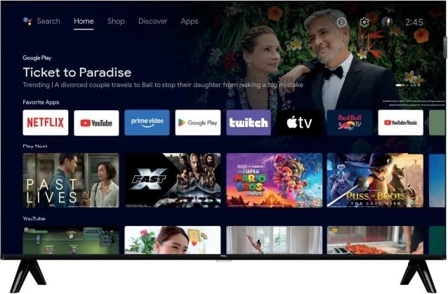Televizor QLED, TCL, 32S4K, 32", HD Ready, Android TV, HDR10