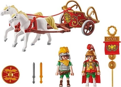 Set lodrash Playmobil Asterix 71543 Roman Chariot, 31 pjesë