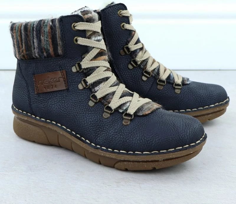 Çizme të shkurta femra Rieker 73343-15, të kaltërta