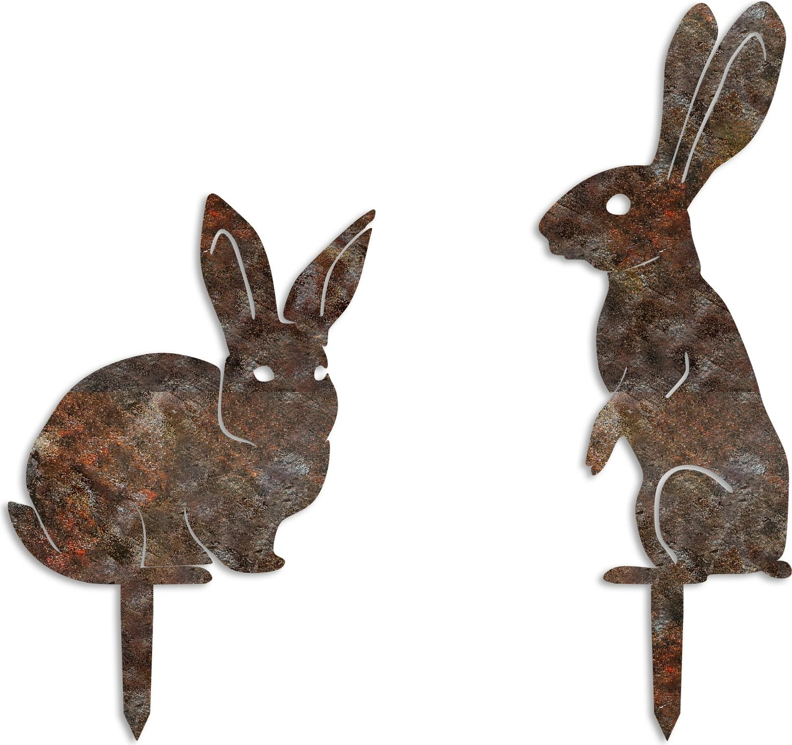 Set dekorativ për kopsht, 2 copë, Aberto Design, lepuj -A 01