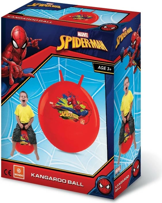 Top kërcejës Pulio Spiderman, i kuq