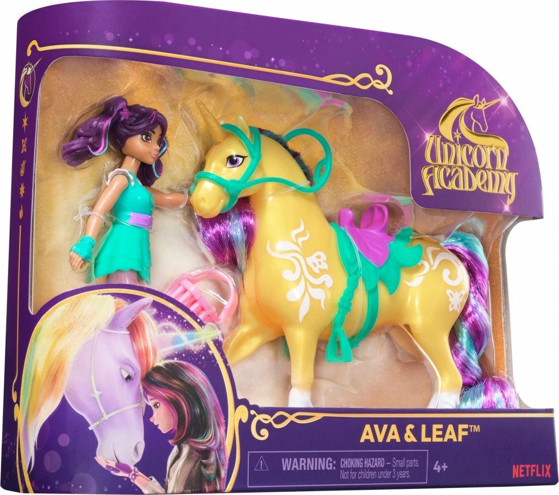 Set figurina Unicorn Academy Spin Master 6071175, Ava dhe Leaf, 11 cm + 13 cm, për vajza Set figurina Unicorn Academy Spin Master 6071175, Ava dhe Leaf, 11 cm + 13 cm, për vajza