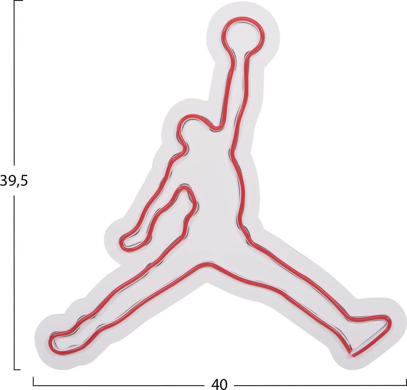 Dekor muror i ndriçuar (LED) FH4651 figurë legjende basketbolli 40x2x39,5Hcm