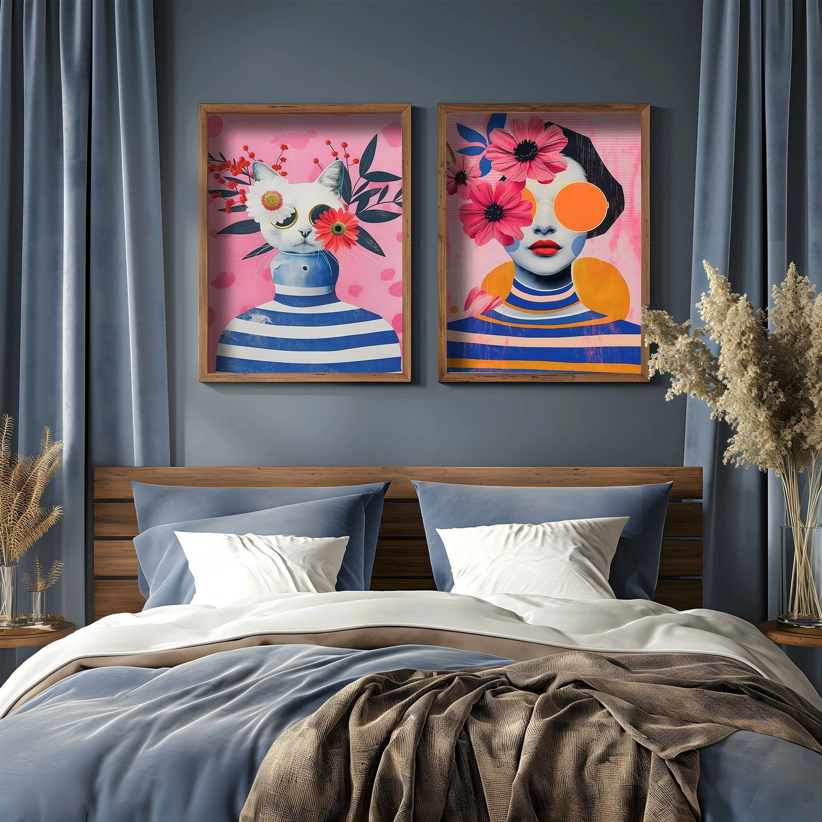 Pikturë dekorative me kornizë MDF (2 copë), Wallity, GE256-L