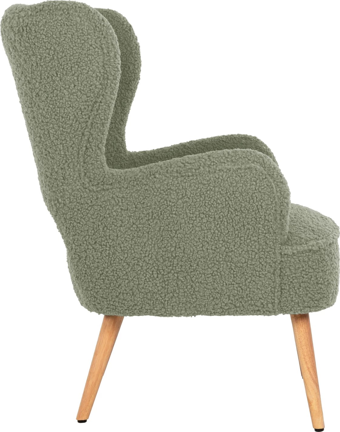 Fotelje MYLIE FH8394.27, ngjyrë fistik, pëlhurë boucle, 66x75x93H cm