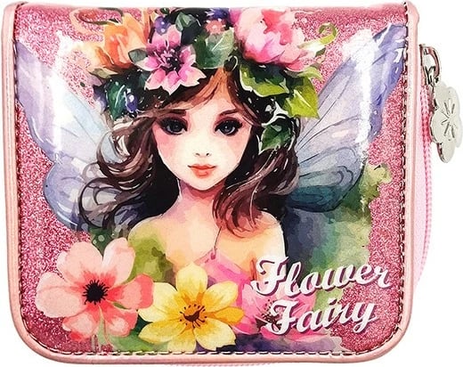Portofol Stnux Flower Fairy Bellisa për vajza, Rozë