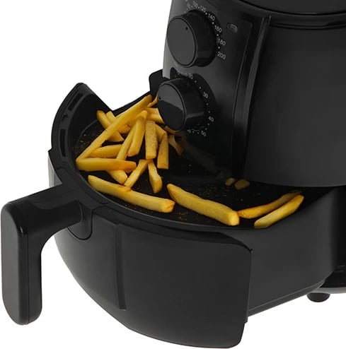 Fritezë me ajër, Adler AD 6312, 2.5 L, 1600W, 80-200°C, kohëmatës 60 min, e zezë