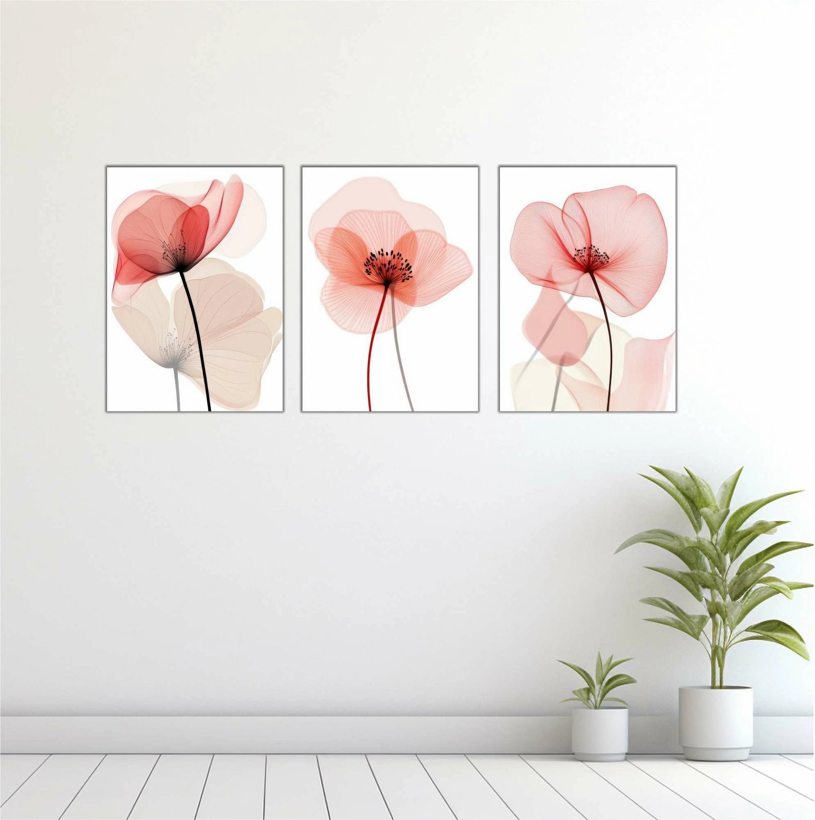 Pikturë dekorative MDF (3 copë), Wallity, shumëngjyrëshe, Mdf - 00119