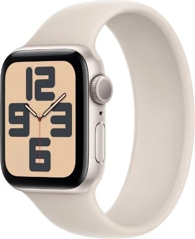 Ora inteligjente Apple Watch SE, 40mm alumini, ngjyra hëna