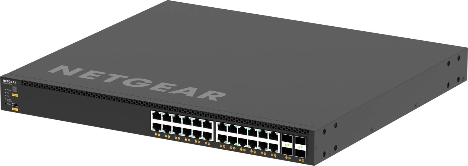 Switch NETGEAR M4350-24X4V, Managed, L3, 10G Ethernet, PoE, Rack mounting, 1U