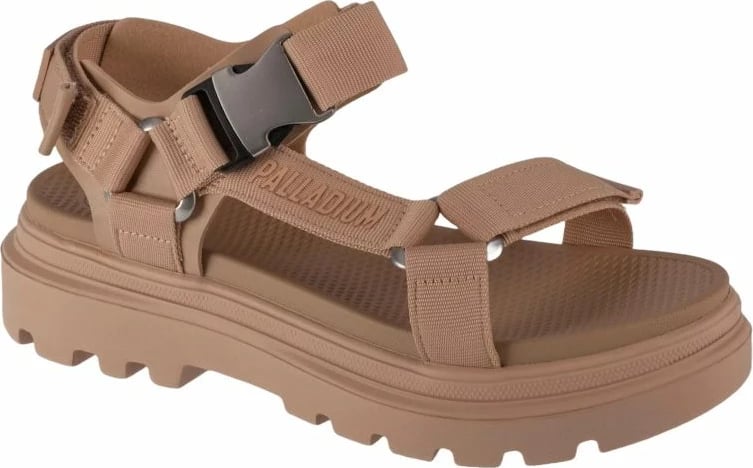 Sandale Palladium femra, bezhë