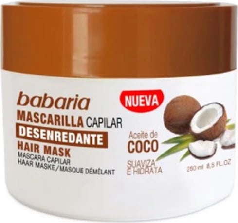 Maskë flokësh Babaria me vaj kokosi 400ml