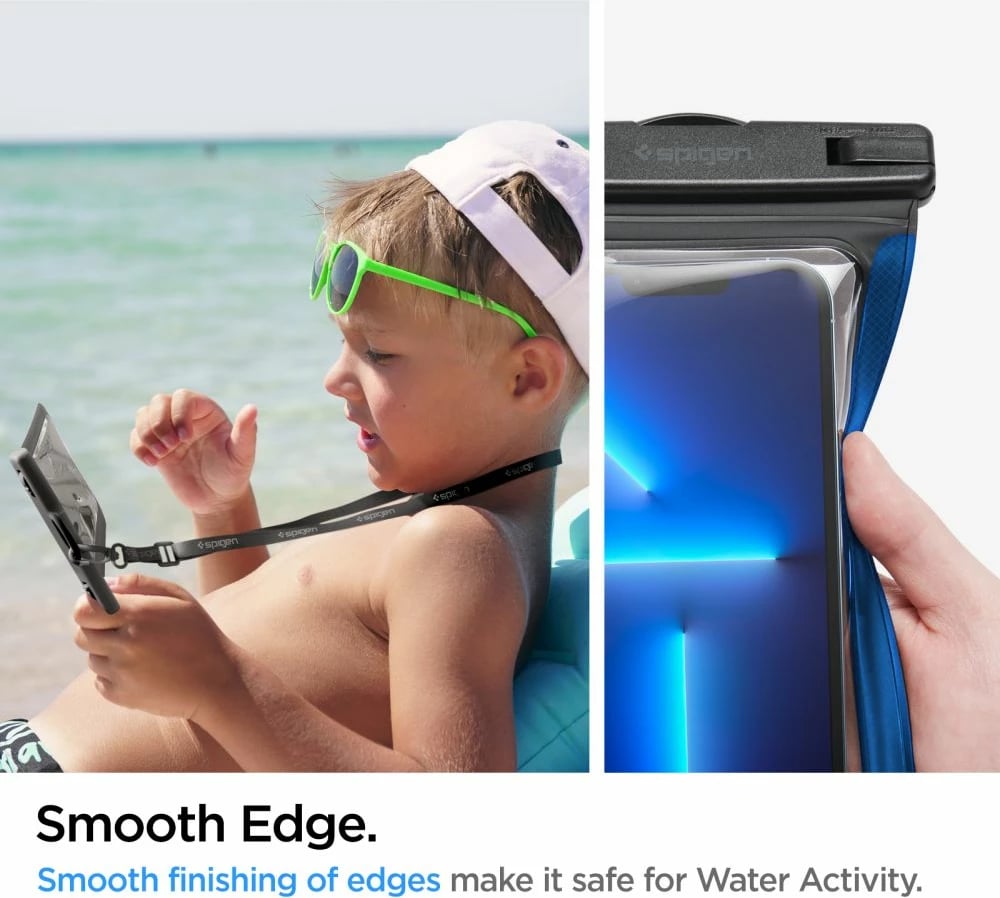 Mbështjellës Spigen Aqua Shield A601, IPX8, set 2 copë, i zi