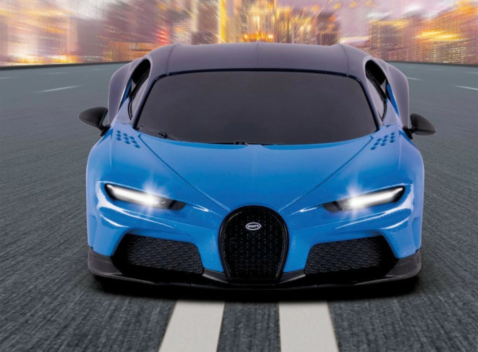 Makine lodër me telekomandë Revell RC Bugatti Chiron 1:24, e zezë/blu