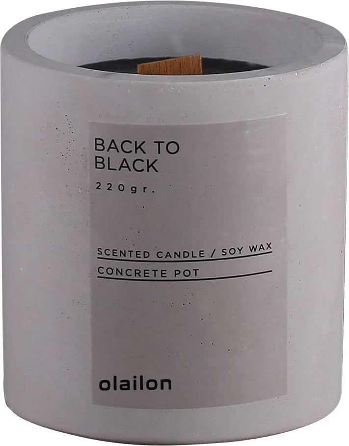 Qiri aromatik Aberto Design, Back To Black, ngjyrë gri, 8.5x9cm