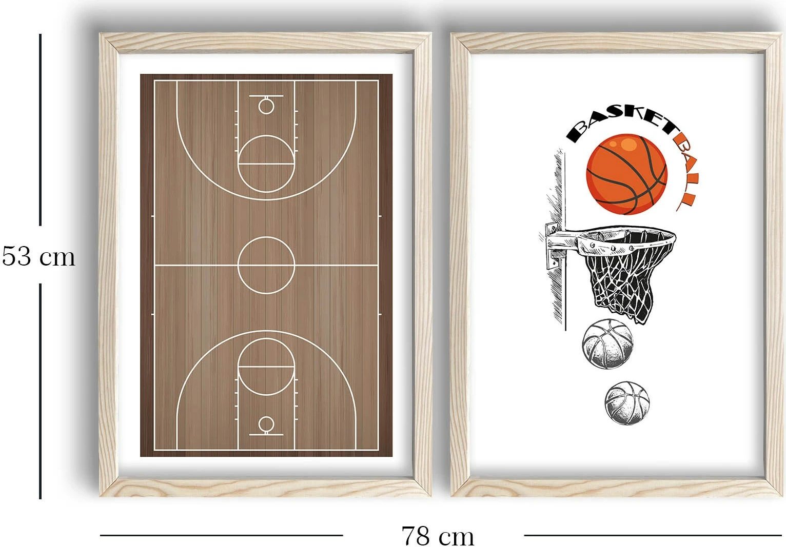 Pikturë dekorative me kornizë MDF (2 copë), Wallity, 2P3853KCT-008