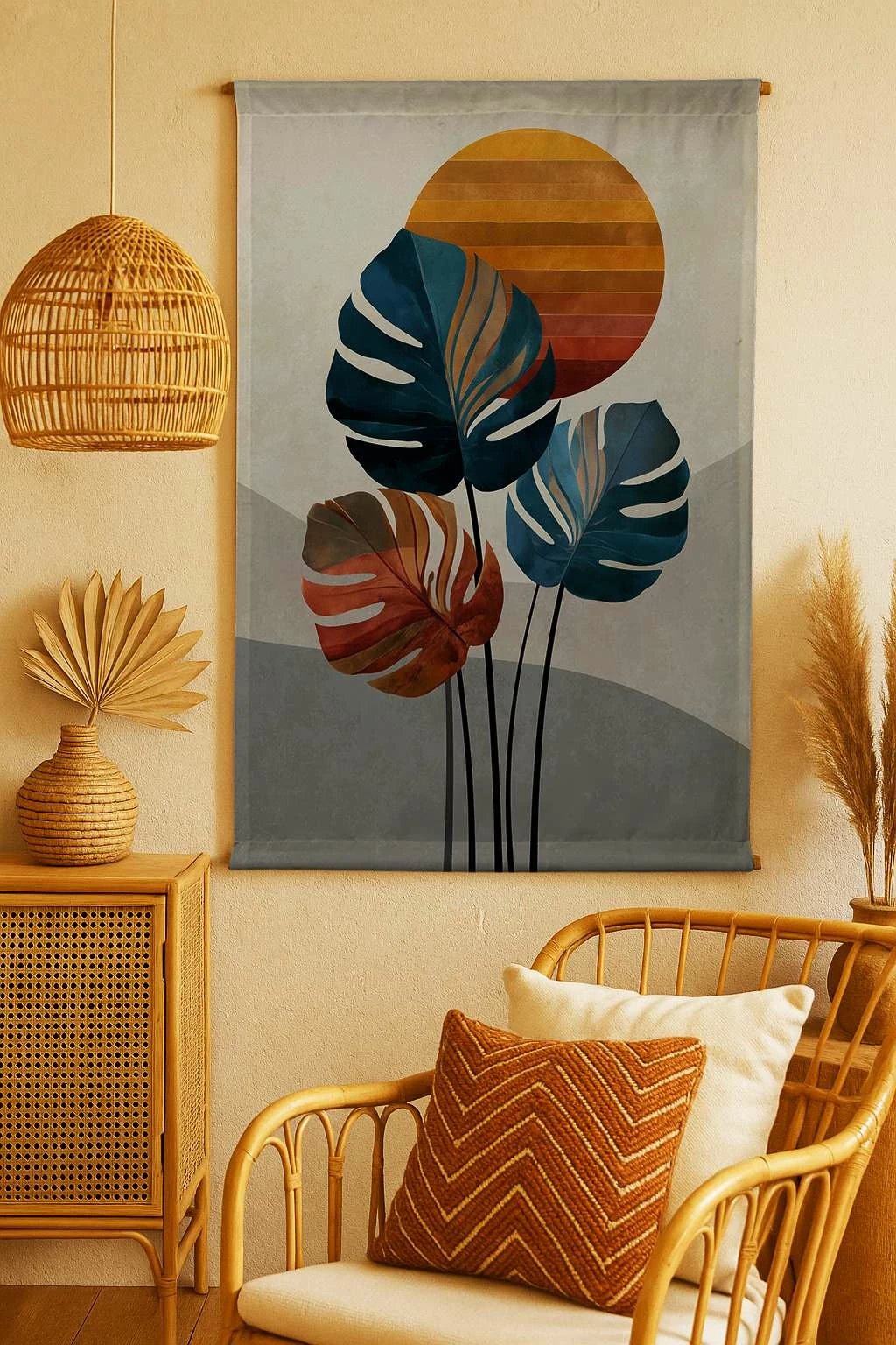 Pikturë dekorative prej poliestëri Wallity, Polybaby 23, shumëngjyrëshe, 70x120cm