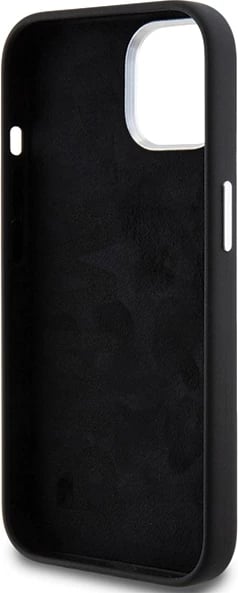 Mbështjellës BMW Signature Liquid Silicone MagSafe për iPhone 15 Plus/14 Plus, i zi