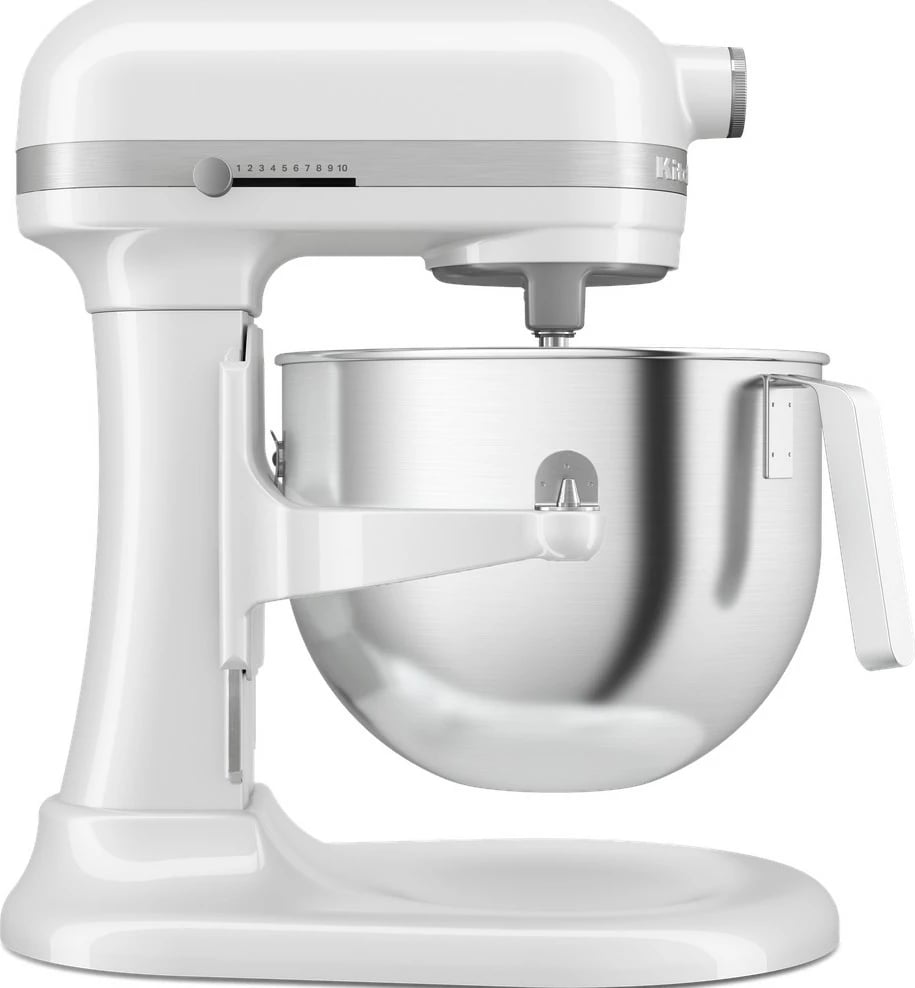 Mikser qëndror KitchenAid 6.6L, i bardhë, inox