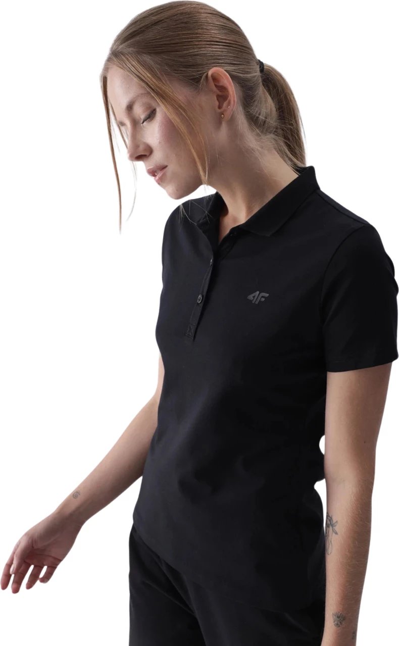 Maicë polo për femra 4F, e zezë
