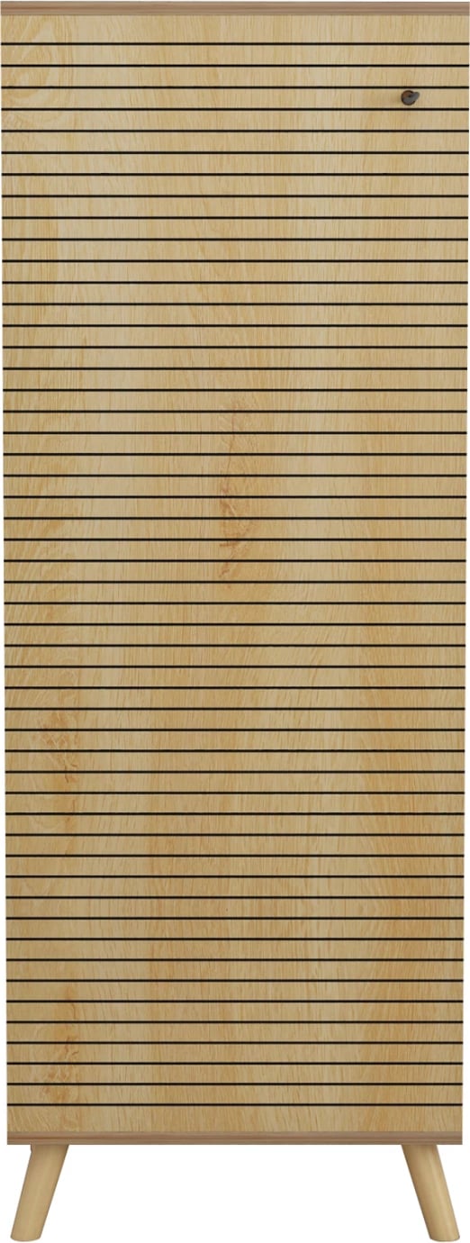 Dollap këpucësh ALVARO FH8954.16 melaminë, ngjyrë druri natyral, 50Χ38Χ135Hcm