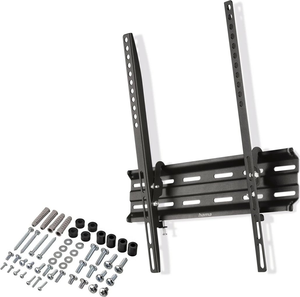 Mbajtës muri për TV Hama 220810, për LCD/LED 32-65 inç, VESA 400x400, Çelik, i zi