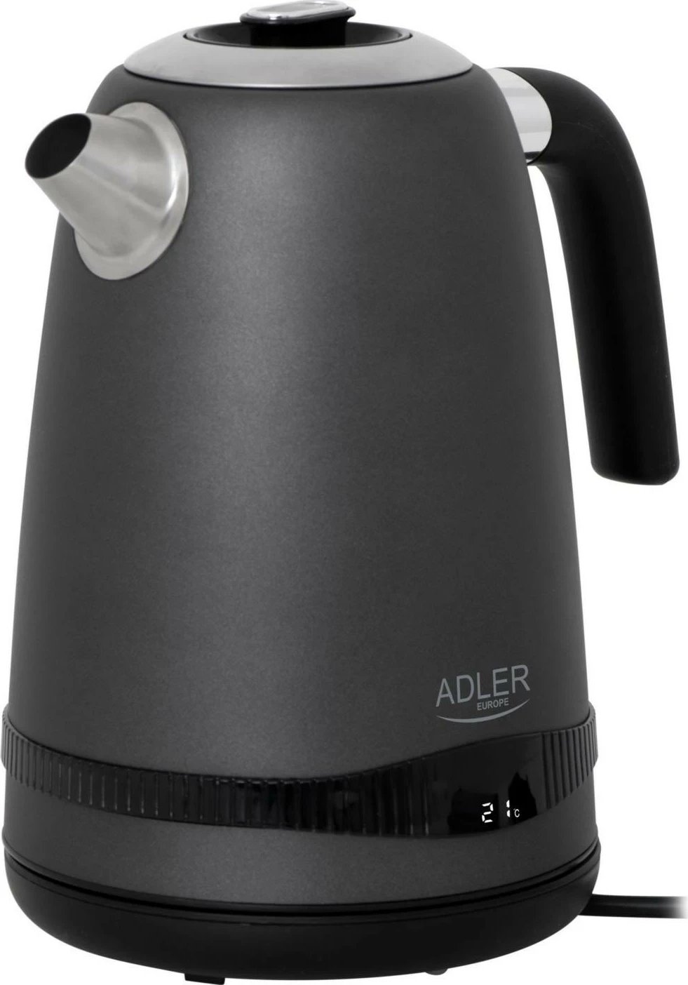 Çajnik elektrik Adler AD 1295, 1.7L, 2200W, gri