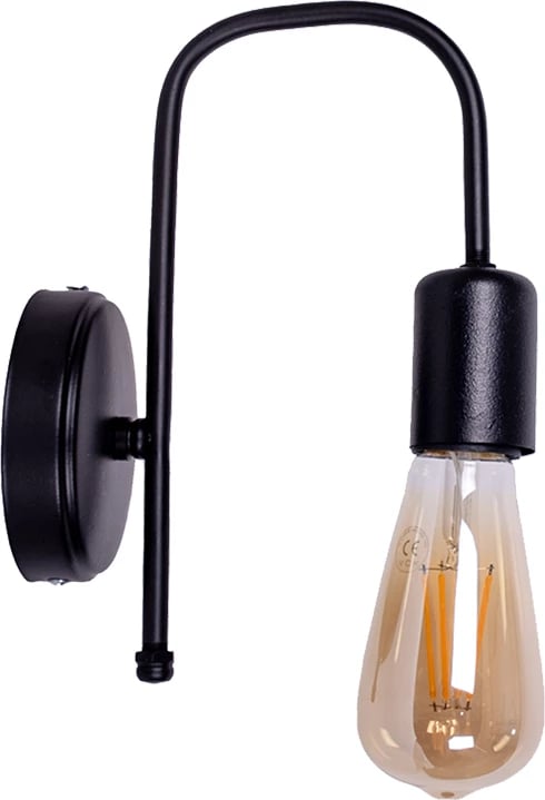 Llambë muri Habni, metal i zi, 20x20x25cm