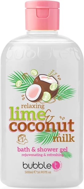 Bubble T Coconut &amp; Lime Bath &amp; Shower gel 500ml