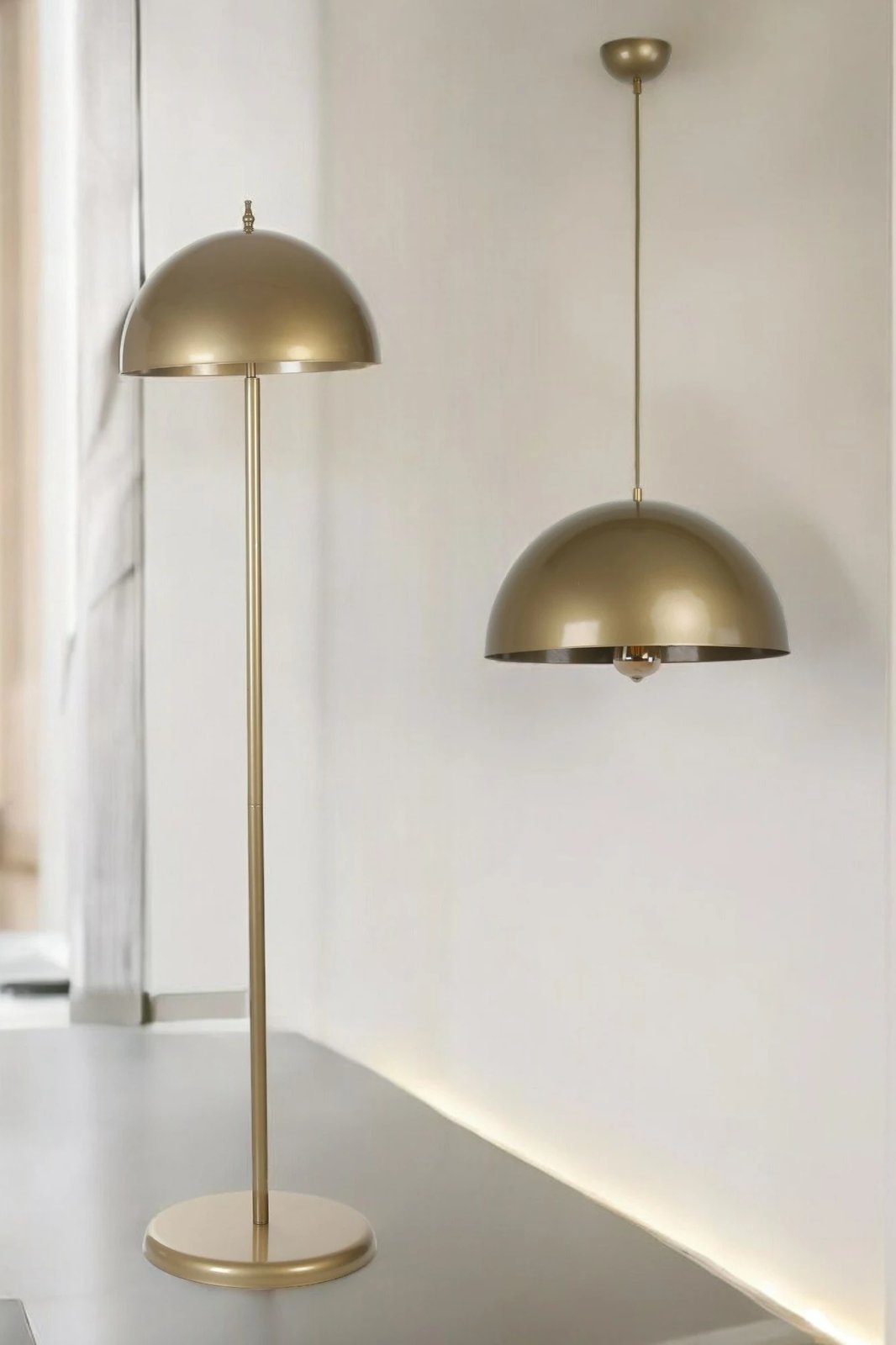 Set llambë tavani dhe llambë dyshemeje Opviq, ngjyrë antike, 8872-2