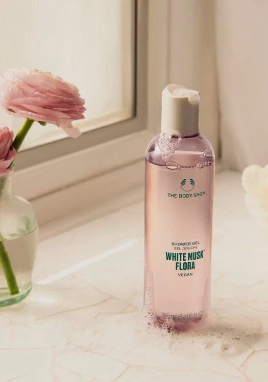 Xhel dushi The Body Shop White Musk Flora, 250 ml