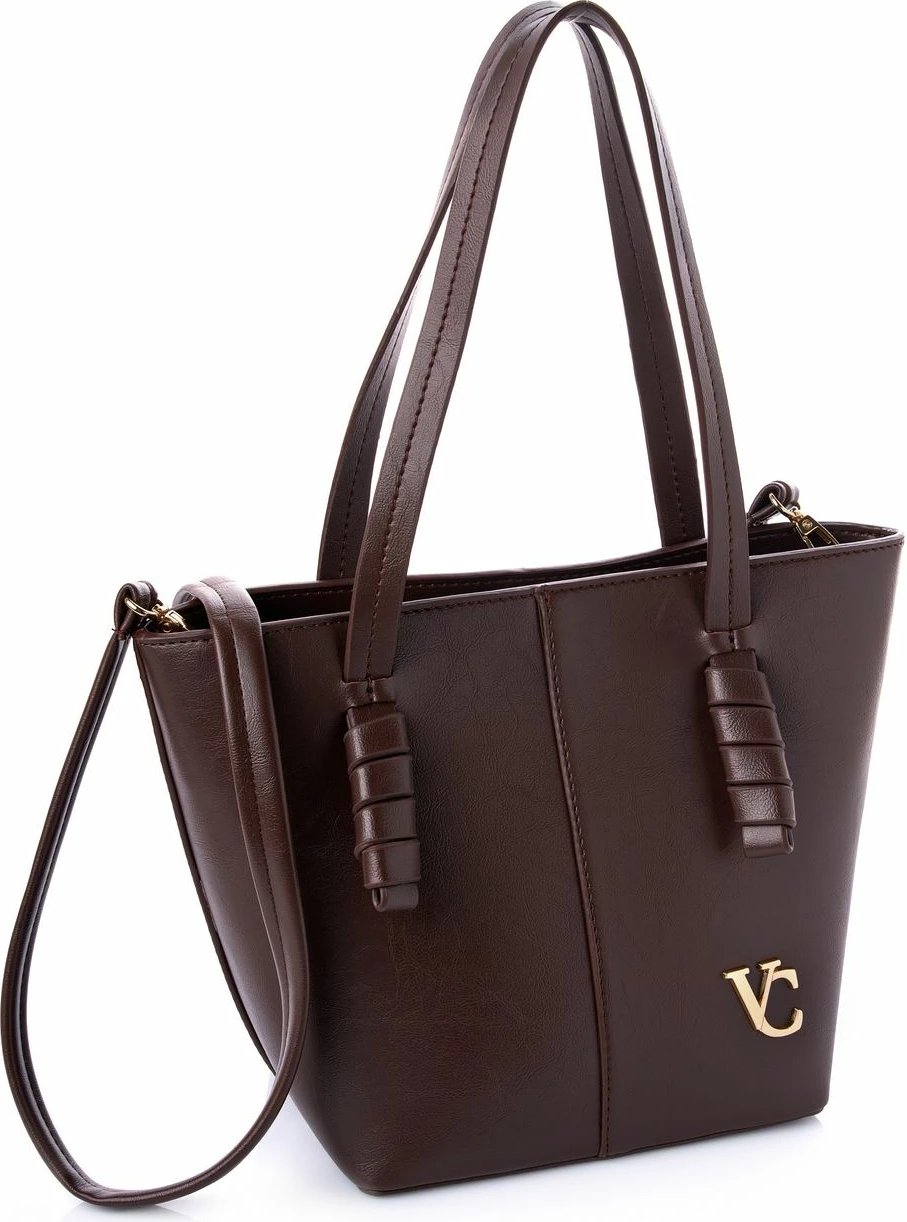Çantë shpatullës Vince Camuto Piedmont, ngjyrë çokollatë