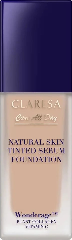 Fondatinë për femra Claresa Natural Skin Tinted Serum Foundation 2N Medium Neutral, 32ml