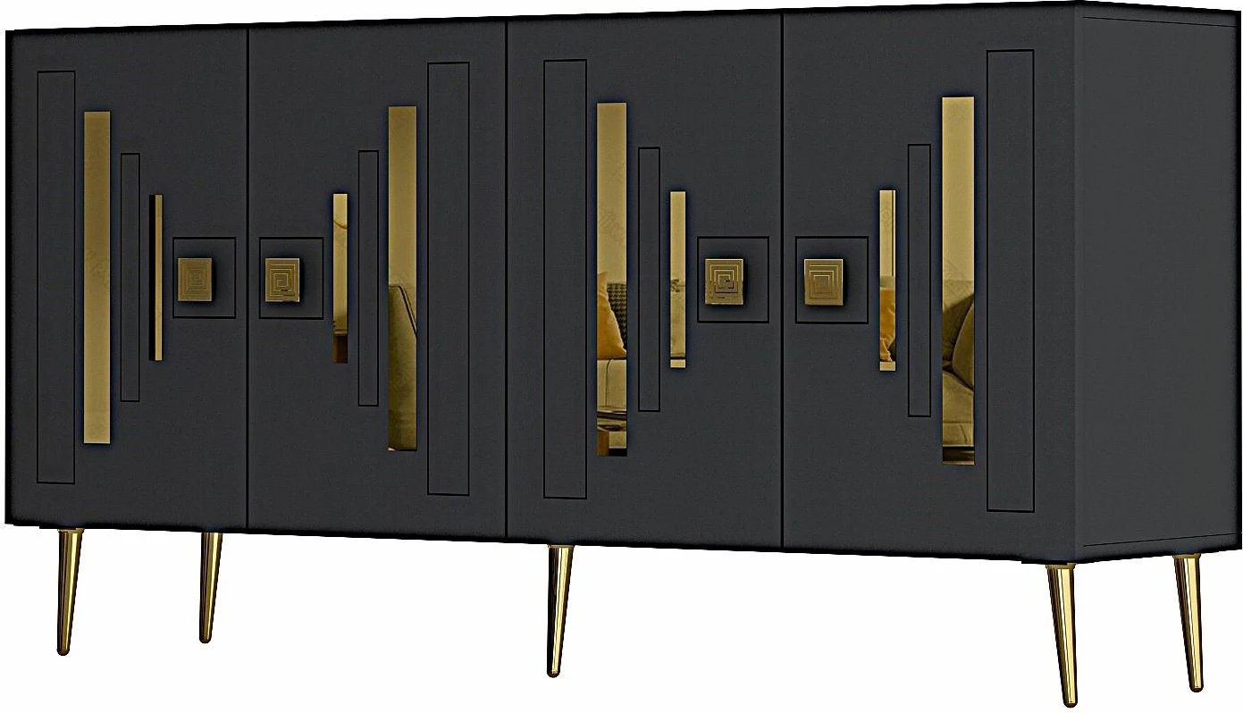 Konsolë Skye Decor, anthracite, ari