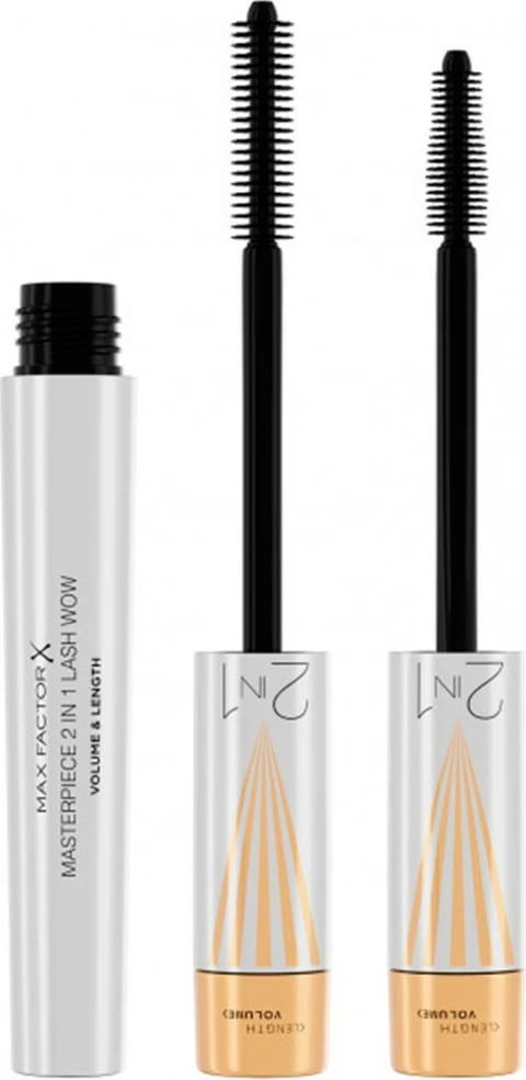 Maskarë Max Factor Masterpiece 2 In 1 Lash Wow Volume & Length 001 e zezë 7ml