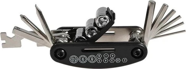 Multitool biçiklete Rockbros GJ1601 16n1, zi
