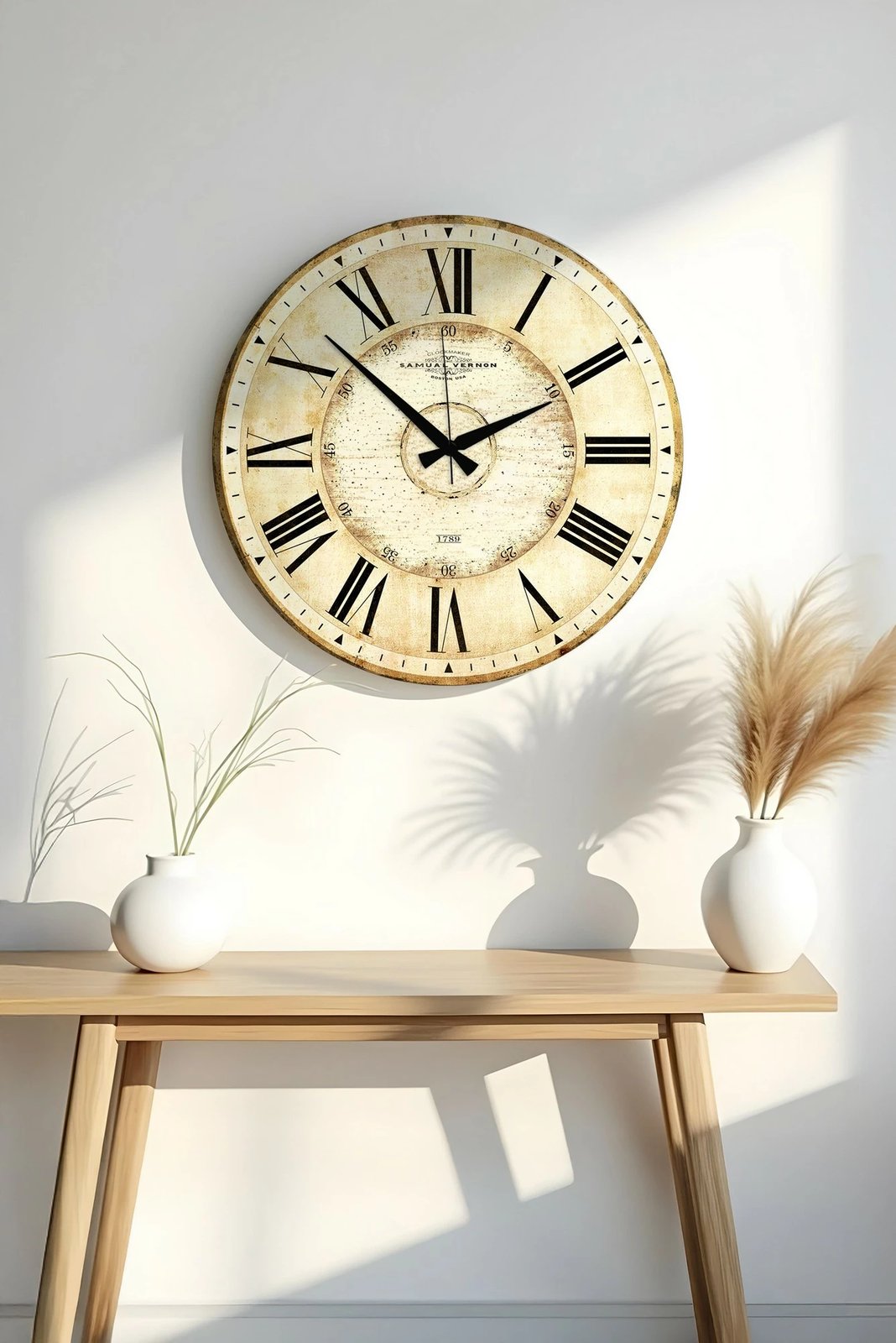 Orë muri dekorative MDF, shumëngjyrëshe, Wallity, Huhuas00004, 50x50cm