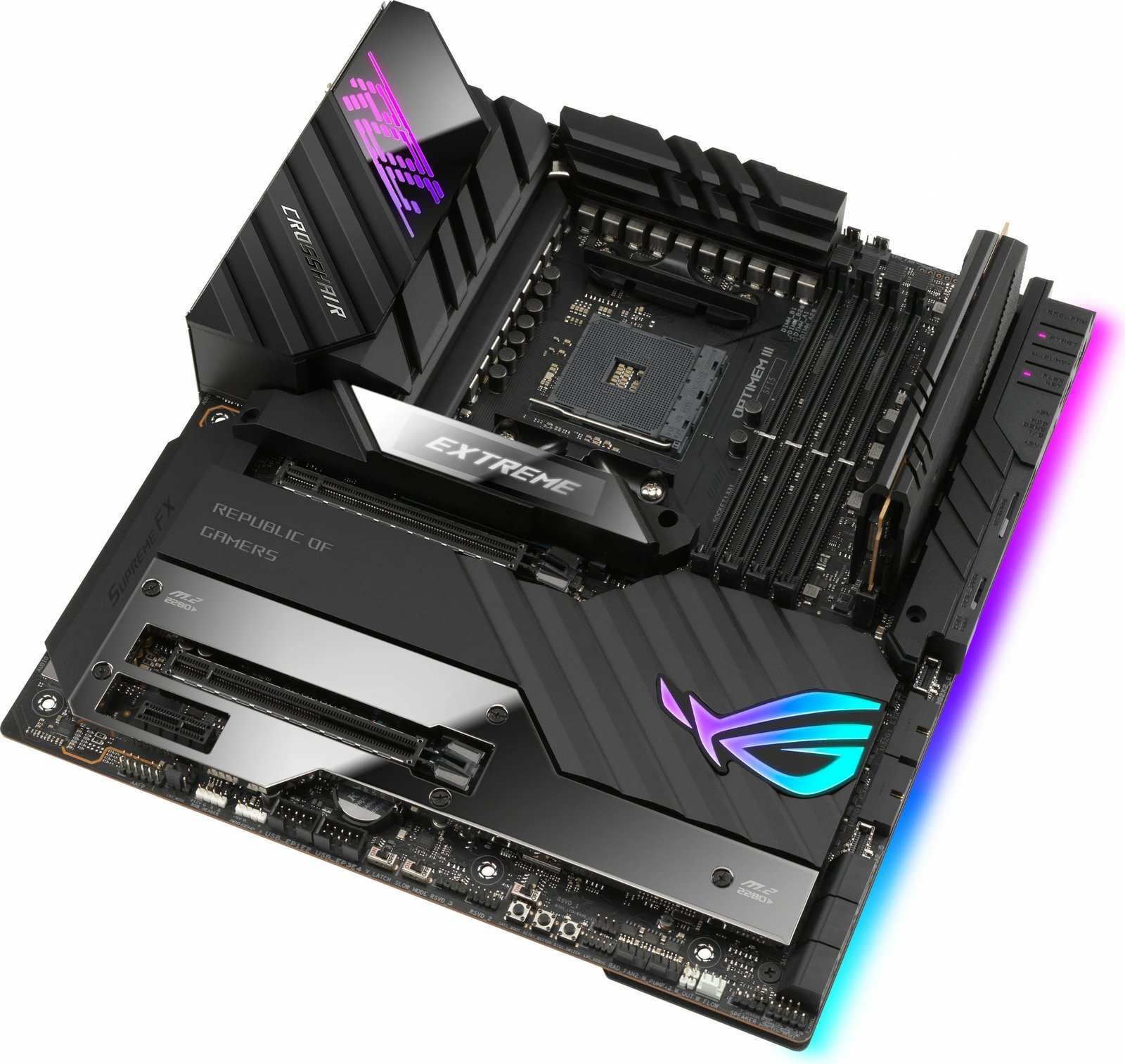 Pllakë amë ASUS ROG Crosshair VIII Extreme, AMD, Socket AM4, 128 GB, E zezë