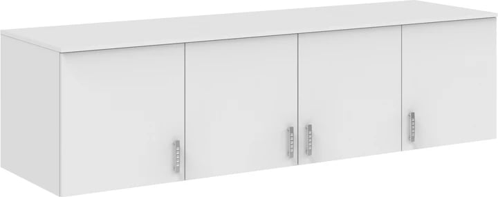 Dollap katërkanatësh Royal, ngjyrë e bardhë, loft, 200x58x53cm