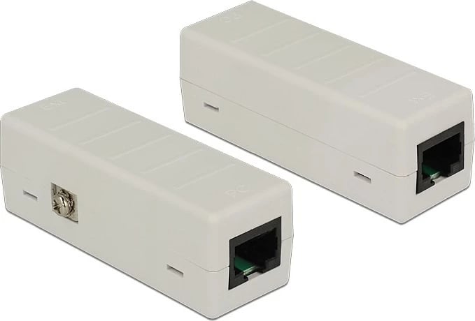 Adapter rrjeti DeLOCK 62619, RJ-45 në RJ-45, 1 Gbit/s, plastikë, gri
