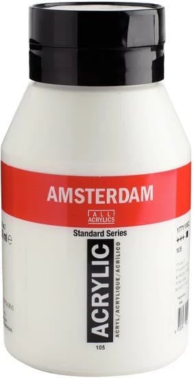 Bojë akrilike Talens Amsterdam 105 Titanium White 1000ml